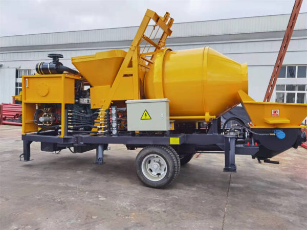 Concrete mixer pump